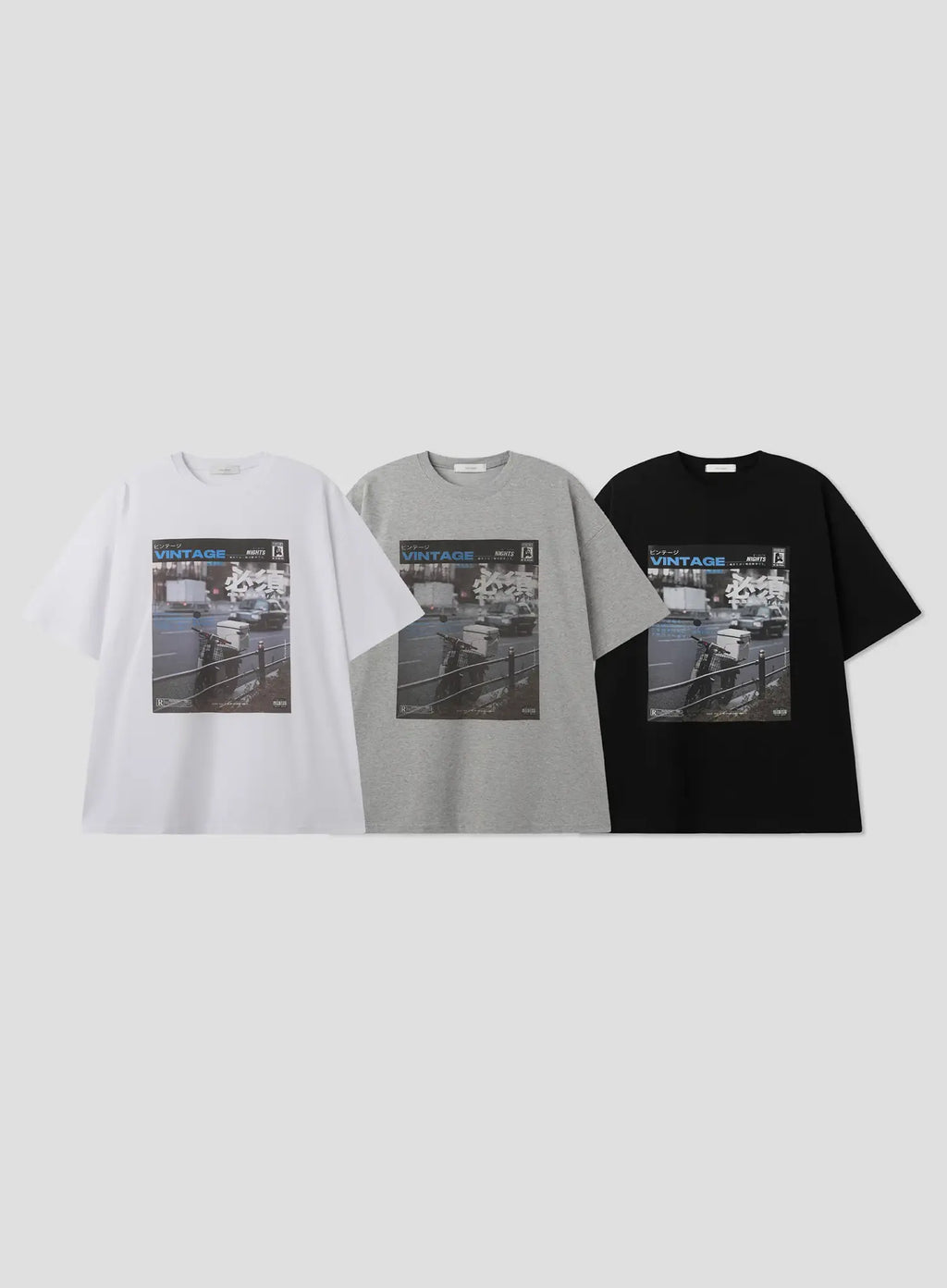 Vintage Scenic Street Graphic T-Shirt IL516