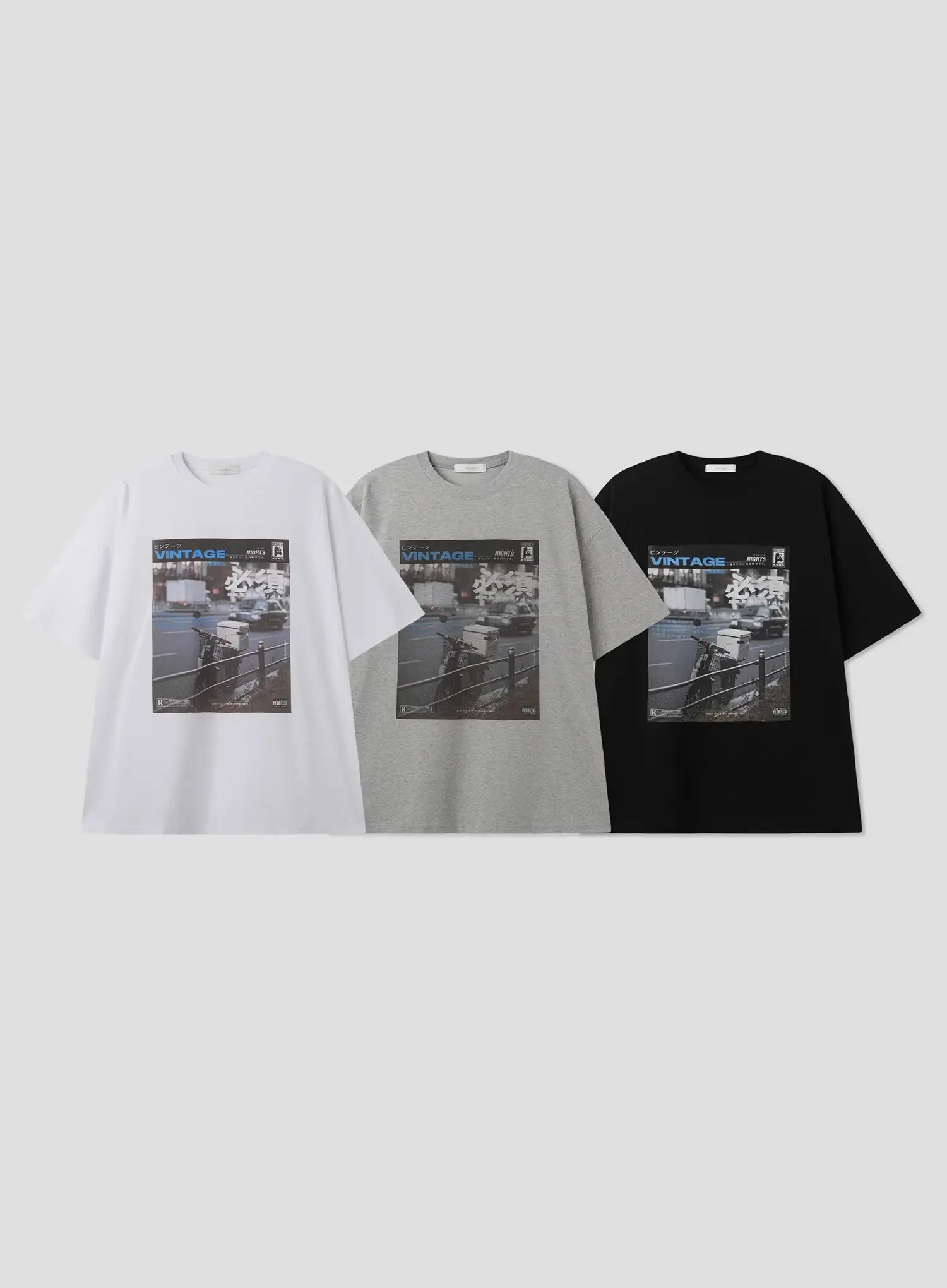 Vintage Scenic Street Graphic T-Shirt IL516