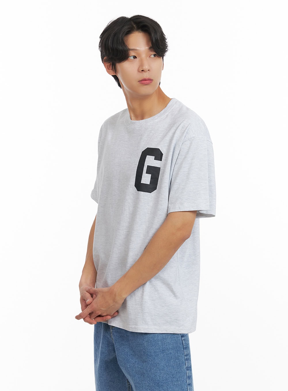 Men's Letter Print T-Shirt IY424