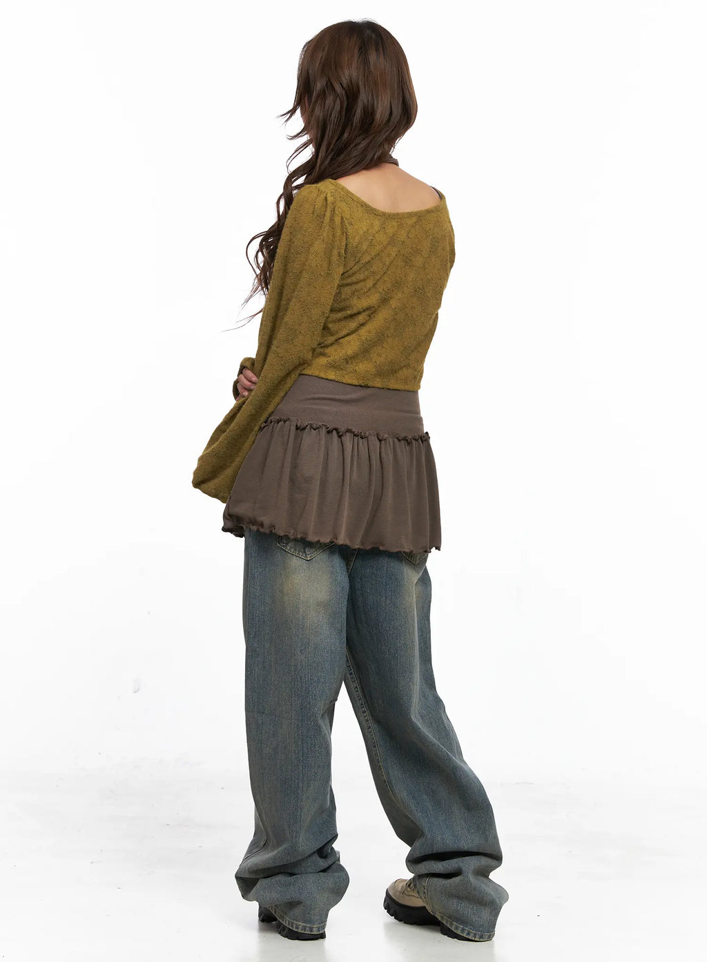 Sheer Lace Buttoned Bolero CO513