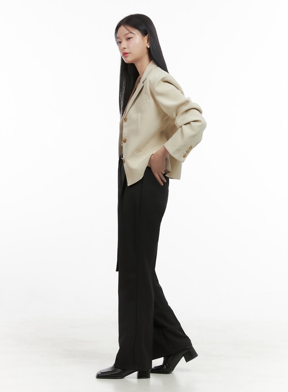 Tailored Spandex Blend Slacks OS411