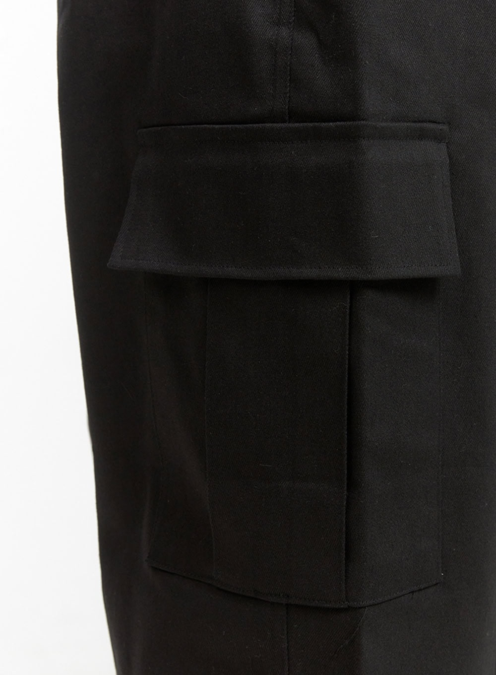 Men's Solid Cargo Pants (Black) IU412