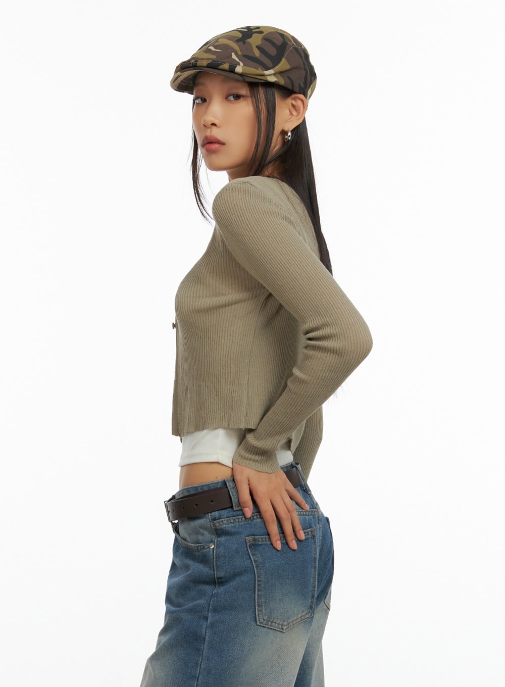 Sheer Buttoned Cardigan IL409