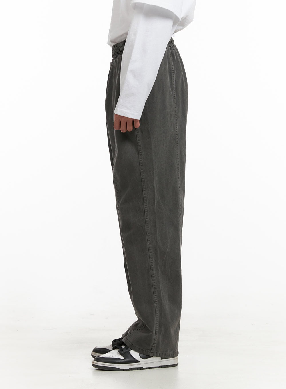 Men's Washed Wide Leg Jeans IY424