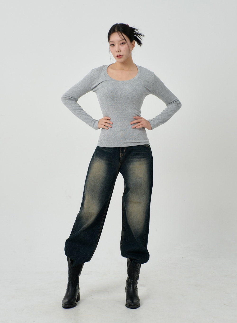 Vintage Washing Baggy Jeans ID23