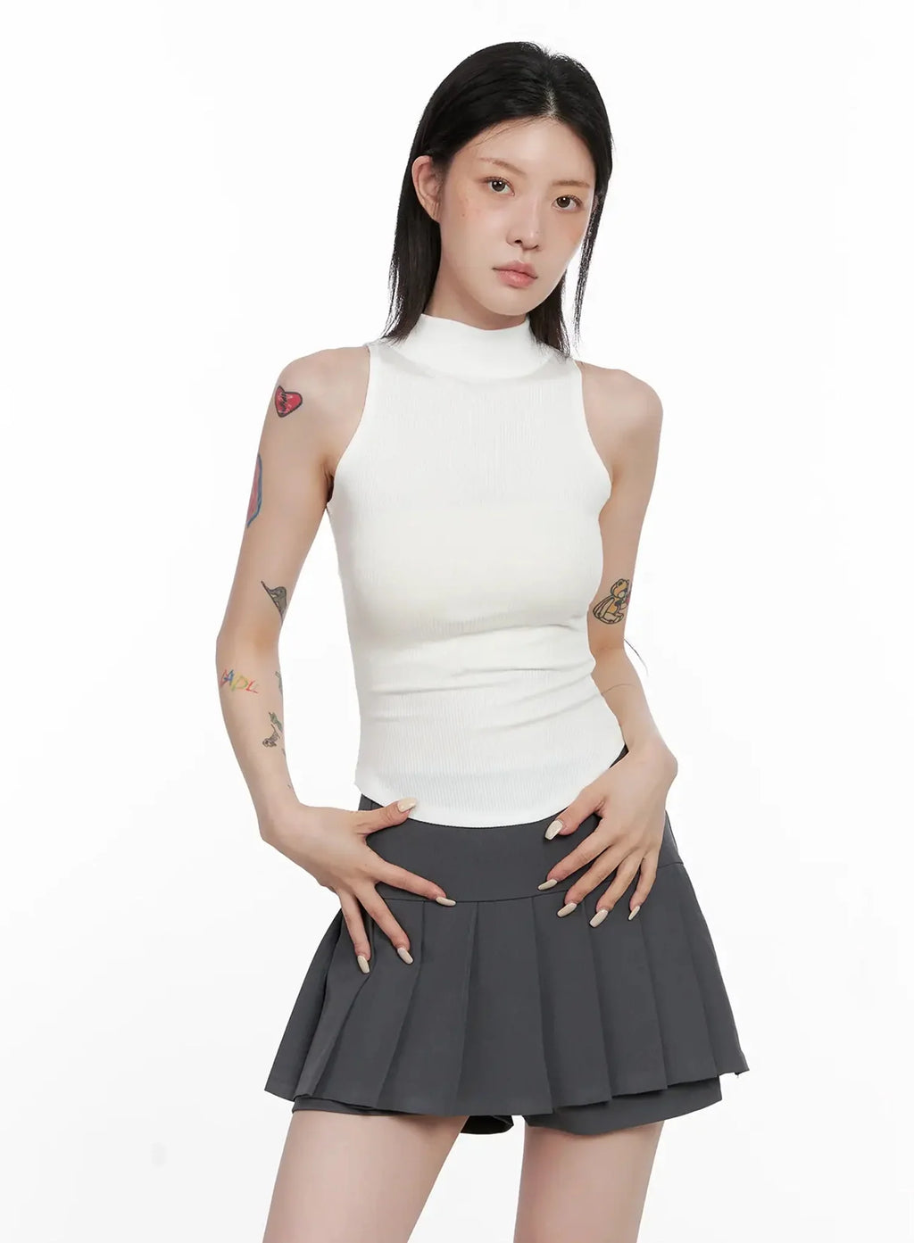 Mock Neck Tank Top IS508