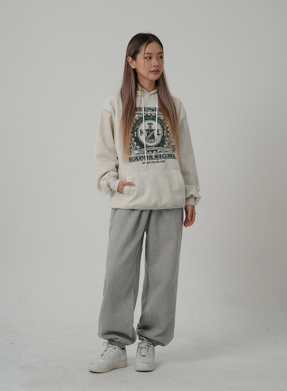 Printed Hooded Sweatshirt CN08