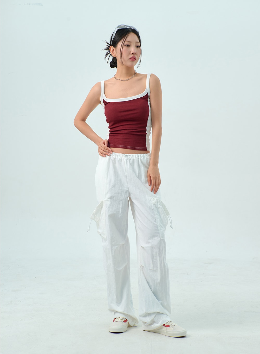 Two Color Knit Top CY325