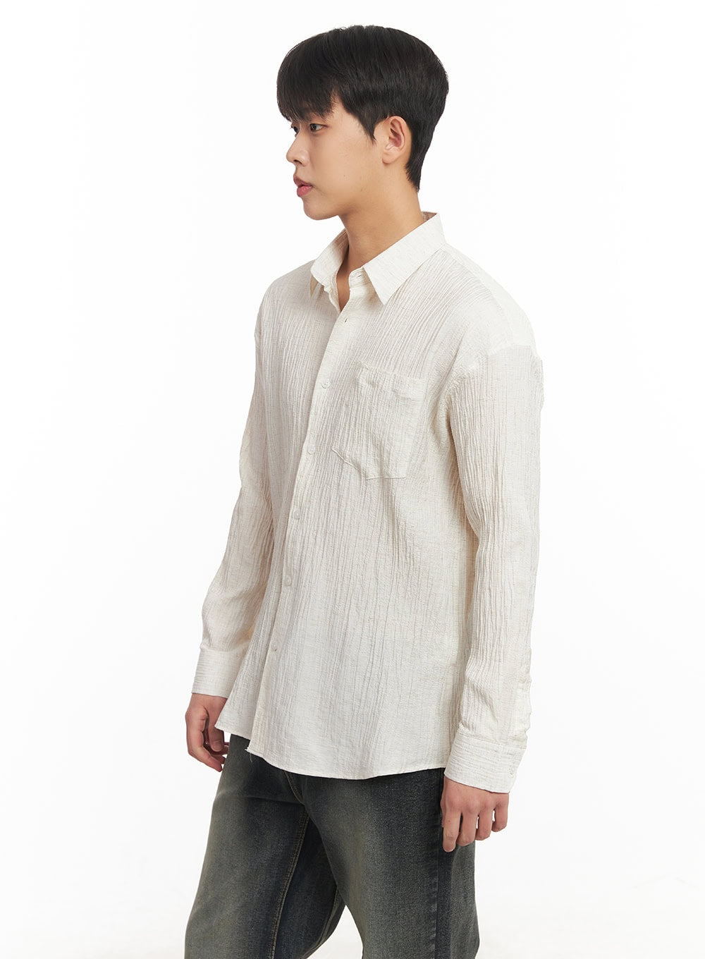 Men's Wrinkle Collared Shirt IM514