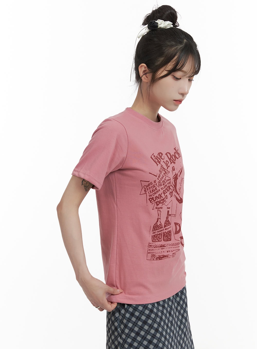 Loose Fit Graphic Lettering T-Shirt OA426