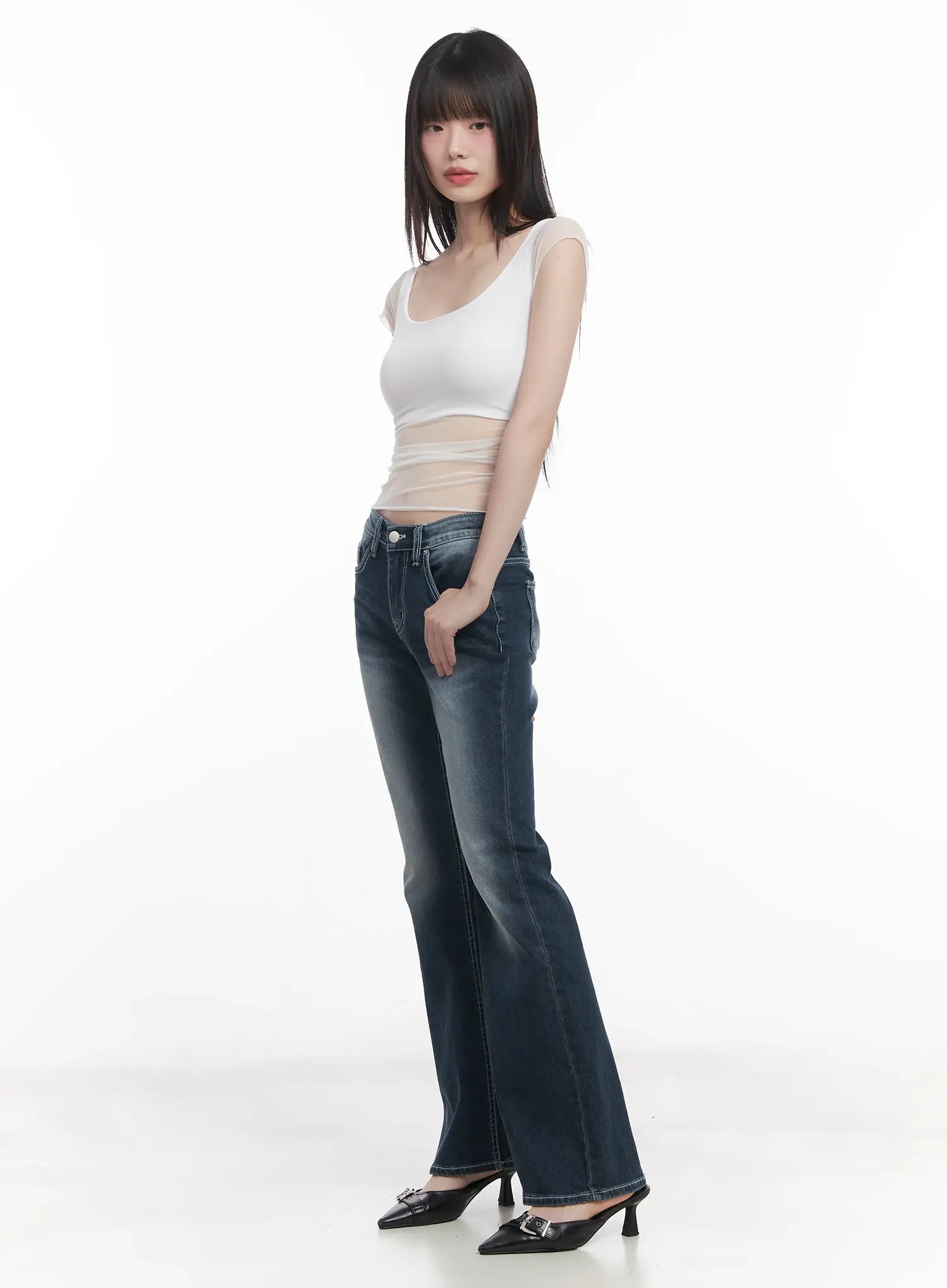 Sheer Chic Crop Tee CU518