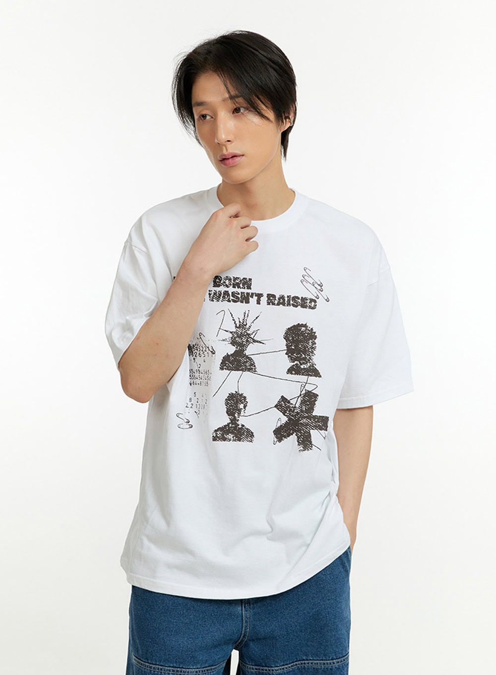 Men's Casual Graphic Cotton T-Shirt IL418