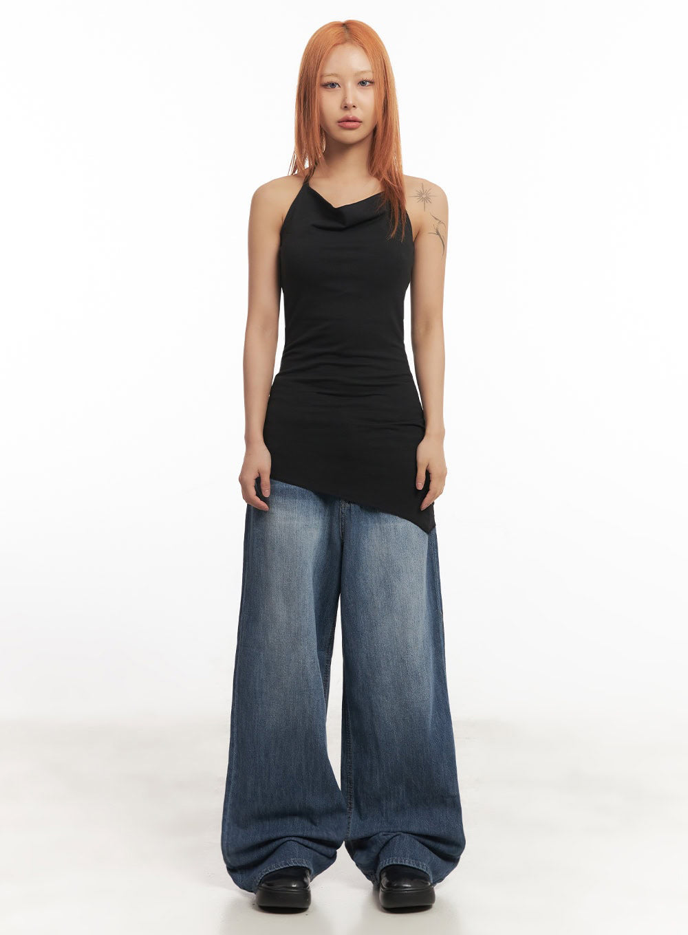 Sable Baggy Bootcut Jeans IA517