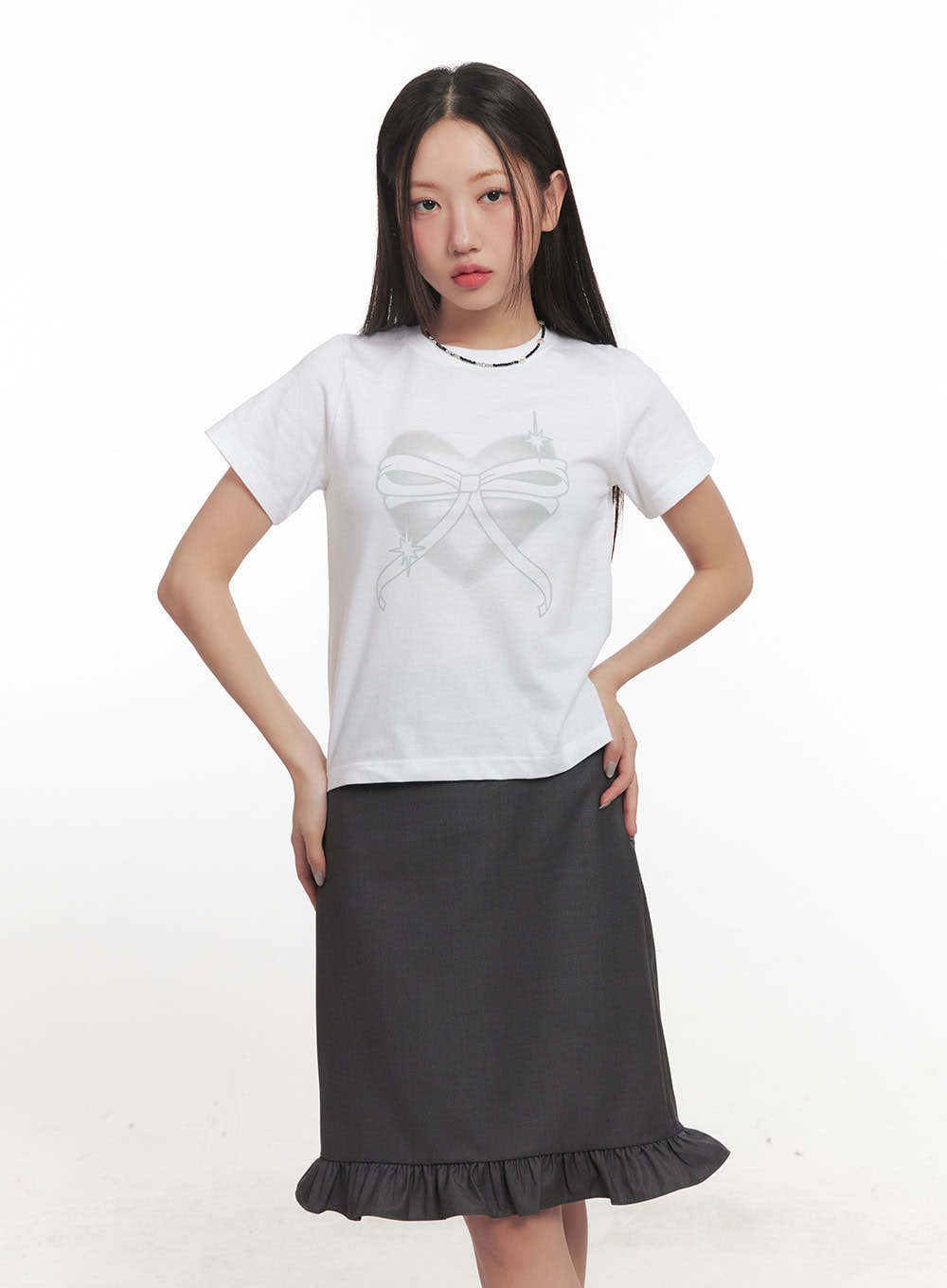 Beaded Pearl Charms Necklace CF525