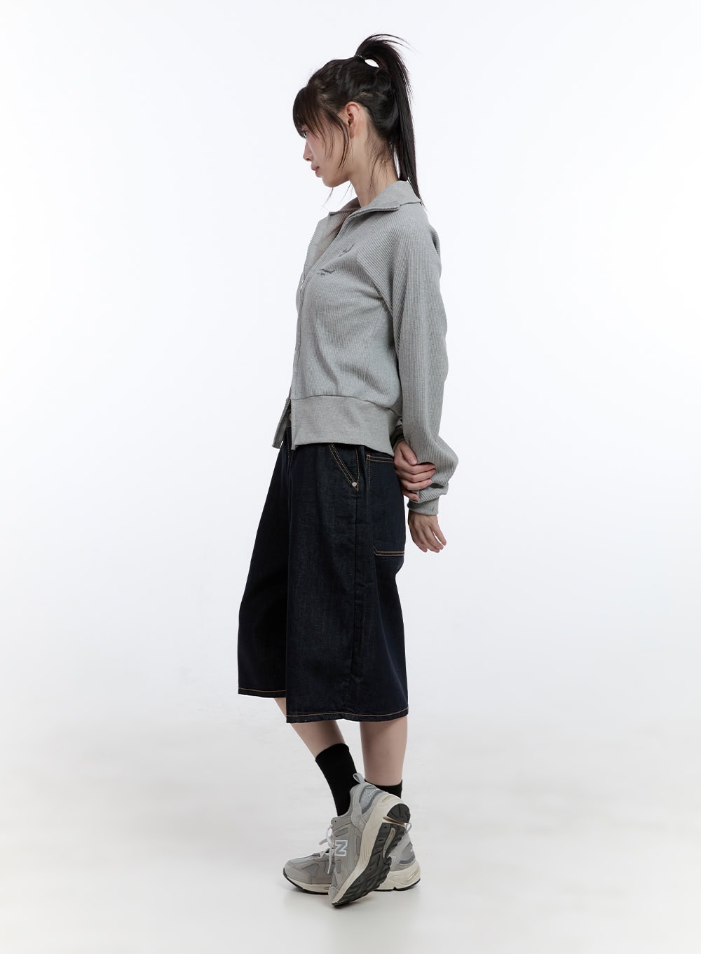 Dora Stitched Baggy Jorts CG413