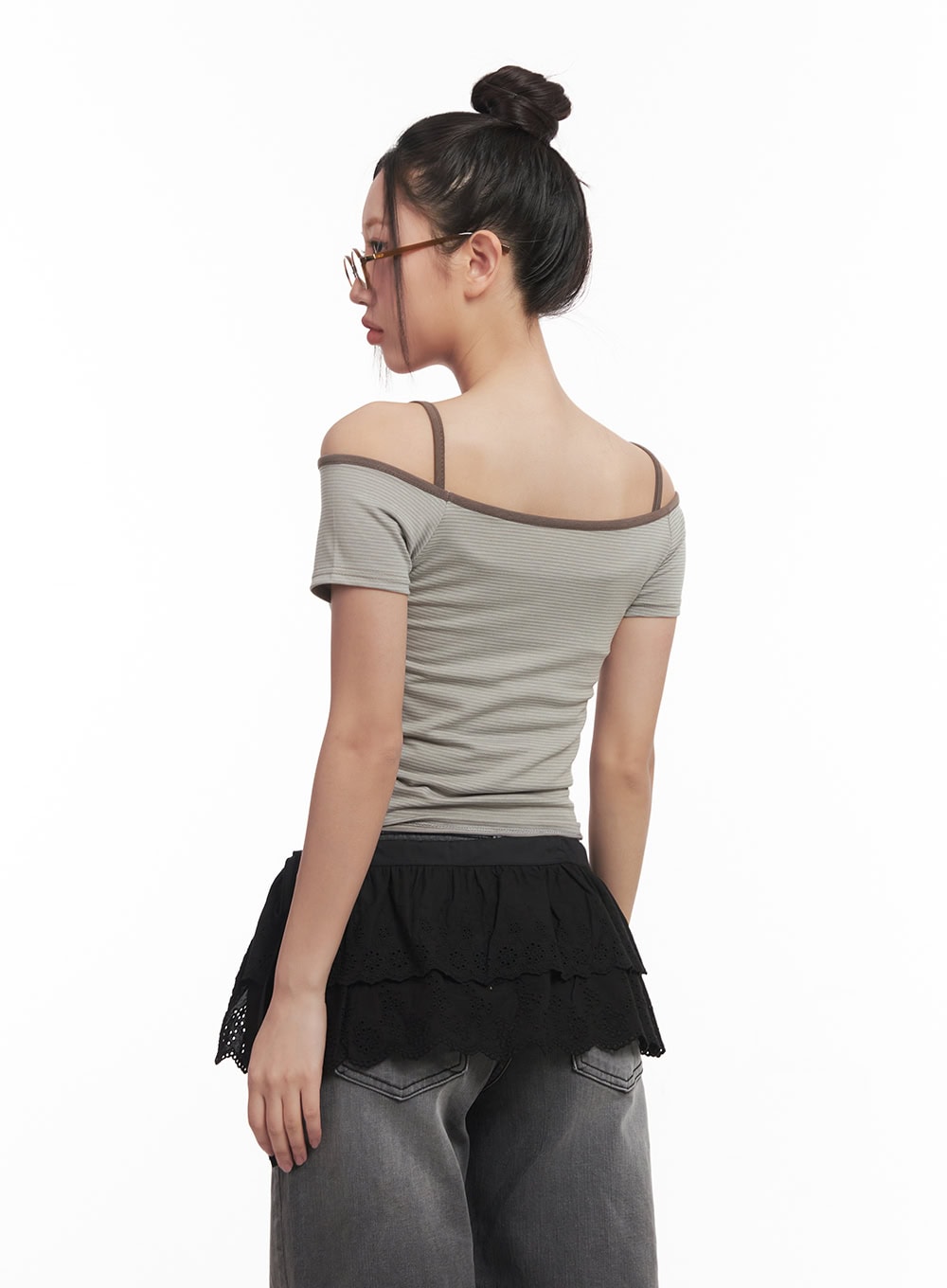 Slim-Fit Stylish Crop Tee & Cami Set CM528