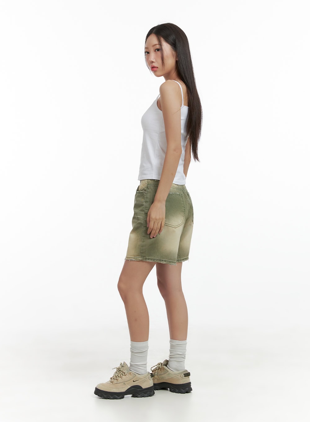 Distressed Washed Shorts CL417