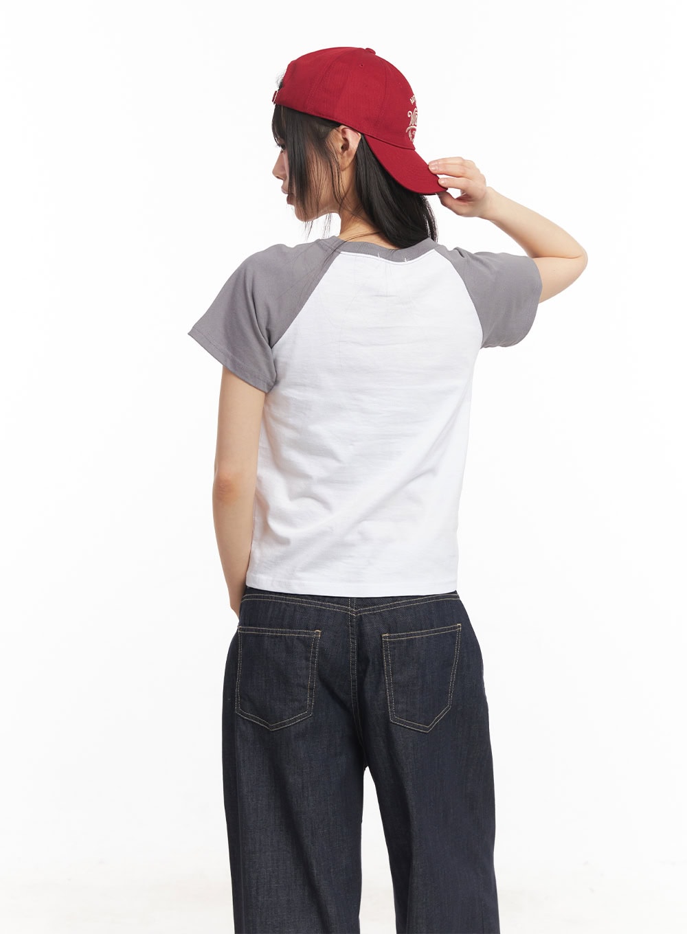 Check Embroidered Crop Top CA522