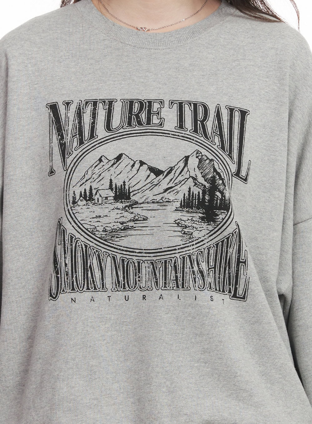 Nature Graphic Oversize Sweatshirt CA501