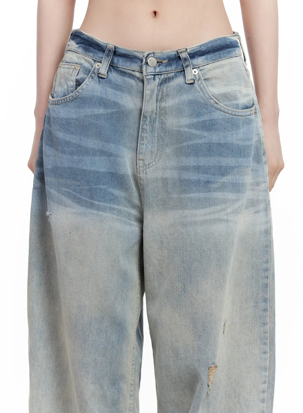 Liz Vintage Wide-Leg Denim Jeans CL501