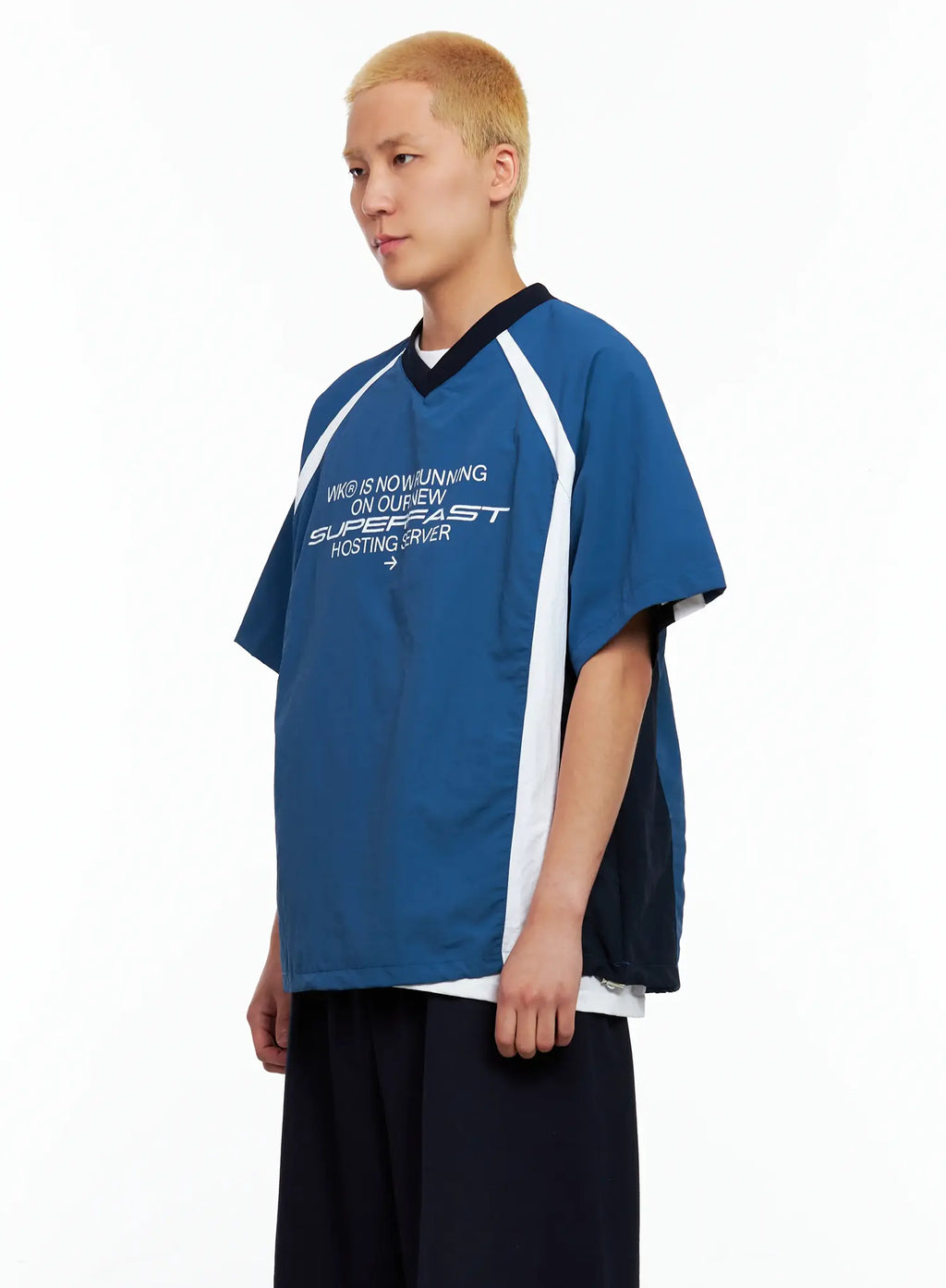 Men's V-Neck Basic Jersey IL514