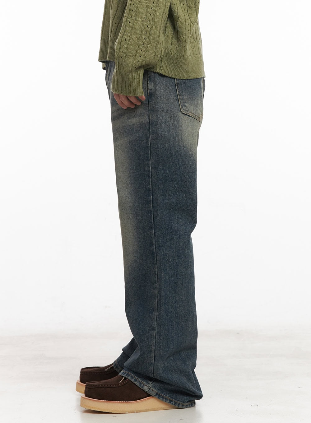 Men's Washed Flared Jeans IM517