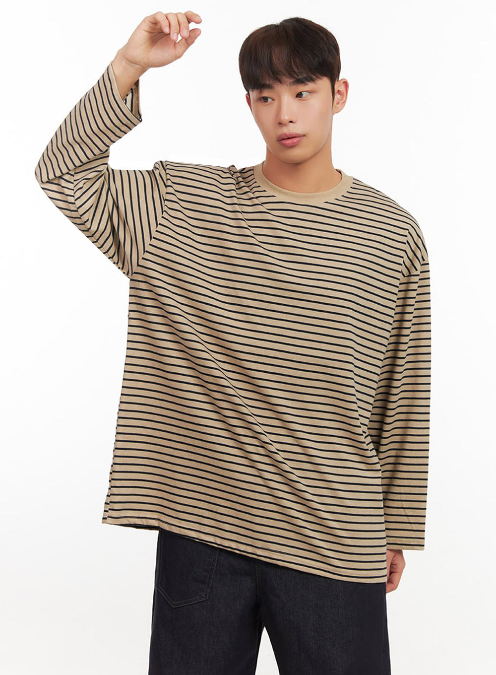 Men's Striped Oversized T-Shirt IF517