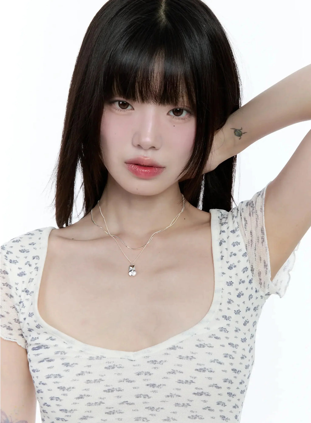 ACC Double-Layered Pendant Necklace IG507