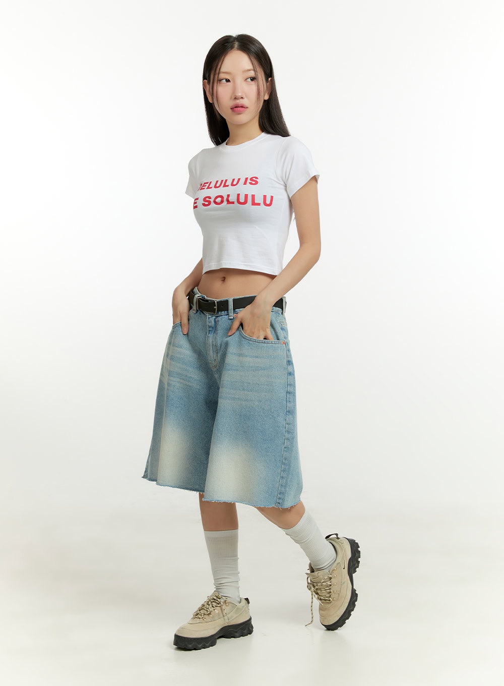 Wide Fit Bermuda Jorts CU428