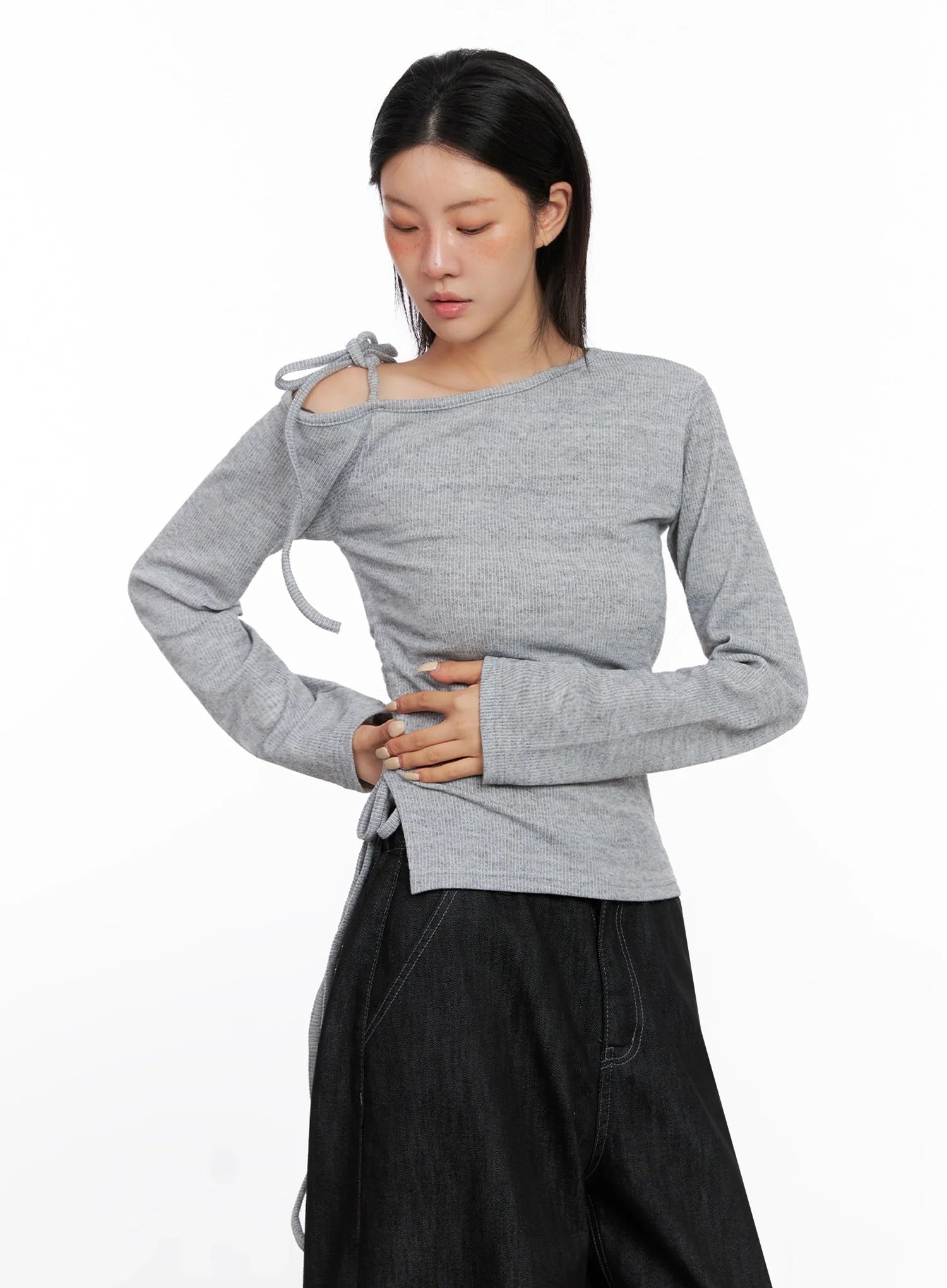 Asymmetric String Tie Top IS515