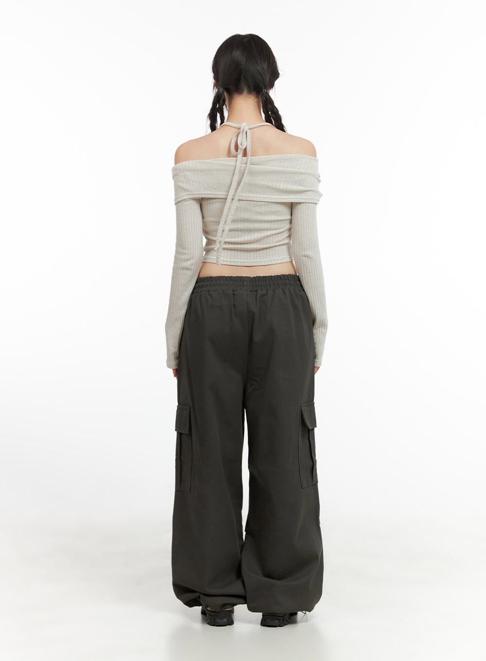 Cargo Chic Banded Wide Fit Pants CG420