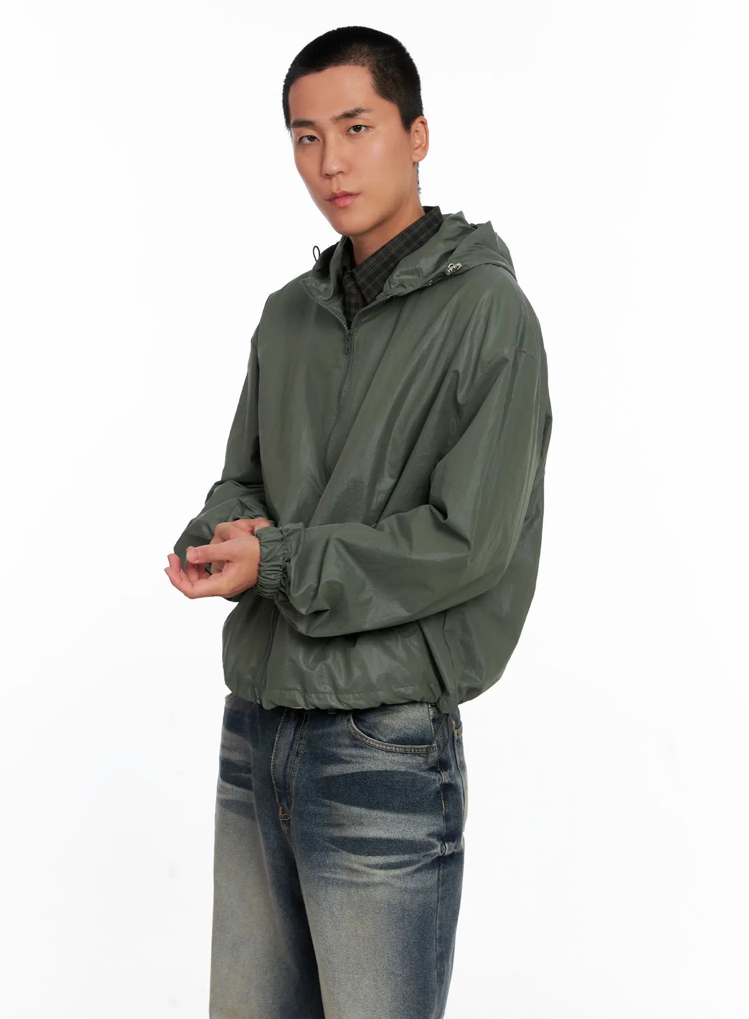 Men's Glossy Windbreaker IS510