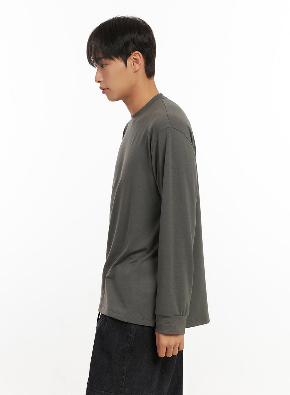 Men's Solid Comfort Long Sleeve Tee ID413