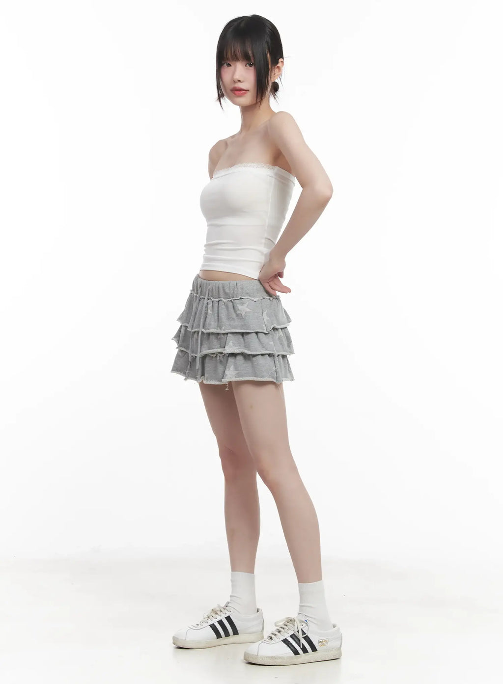 Lace-Trim Tube Top CU518