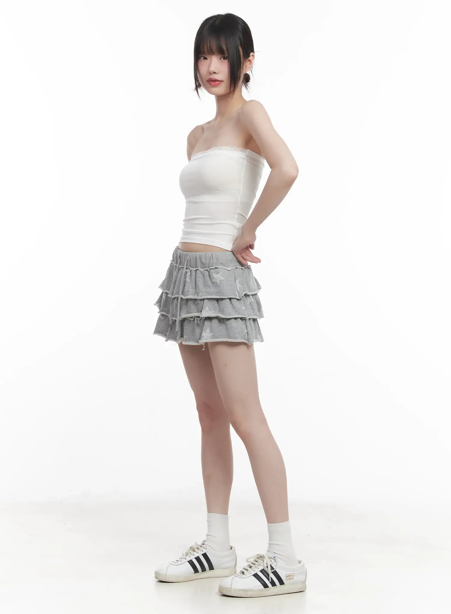 Lace-Trim Tube Top CU518