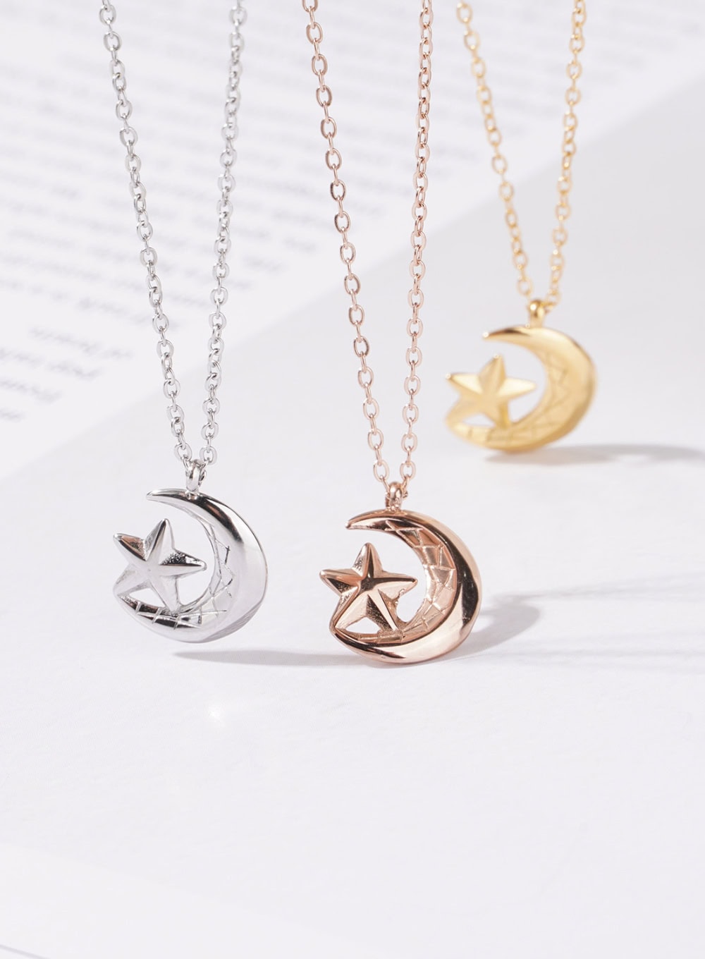 Star Crescent Necklace IL405