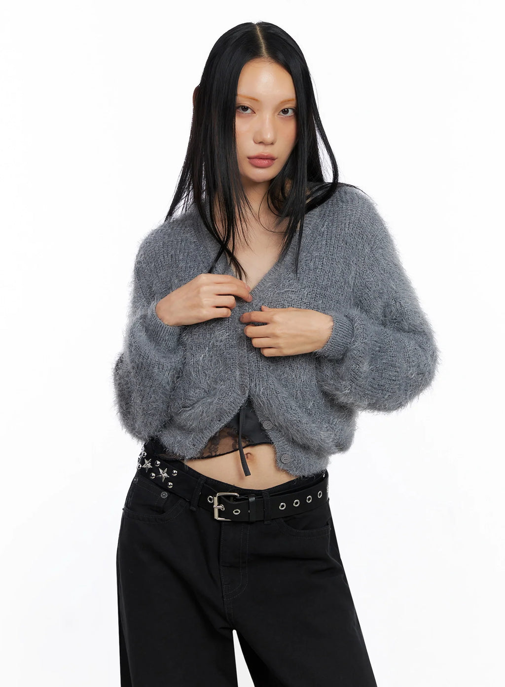 Soft Knit Buttoned Cardigan CO517