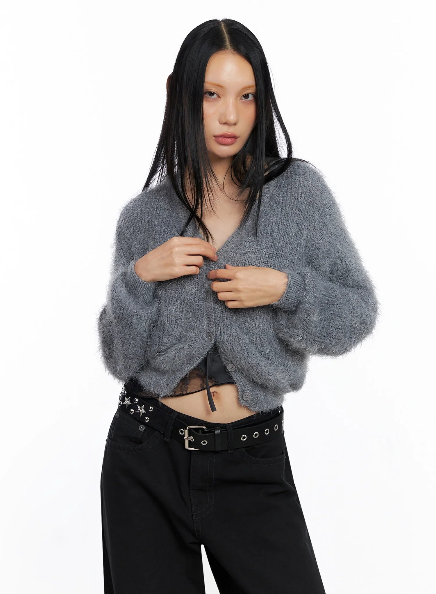 Soft Knit Buttoned Cardigan CO517