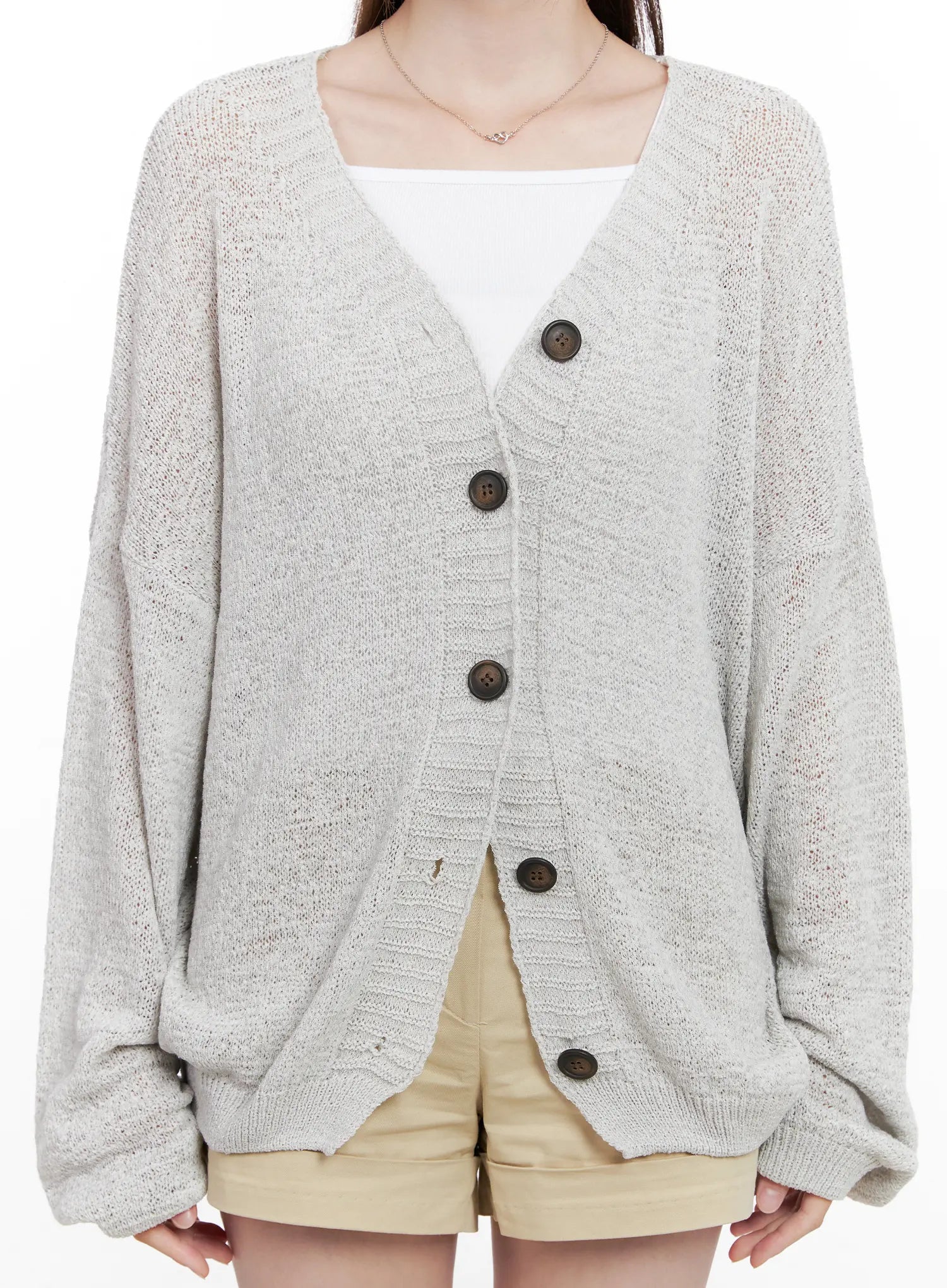 Oversized Summer Knit Cardigan CL523