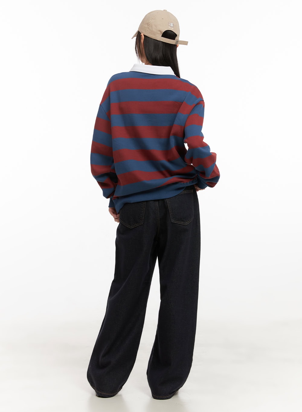 Allie Stitched Wide-Leg Jeans CD430