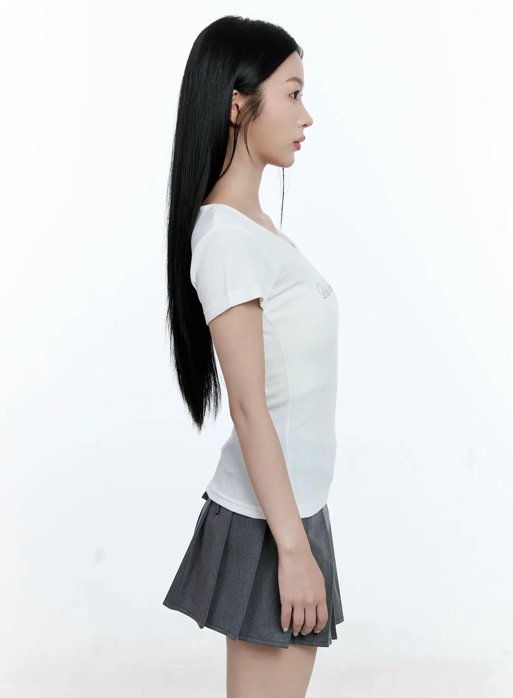 Ribbed Vanilla Graphic Tee CG511