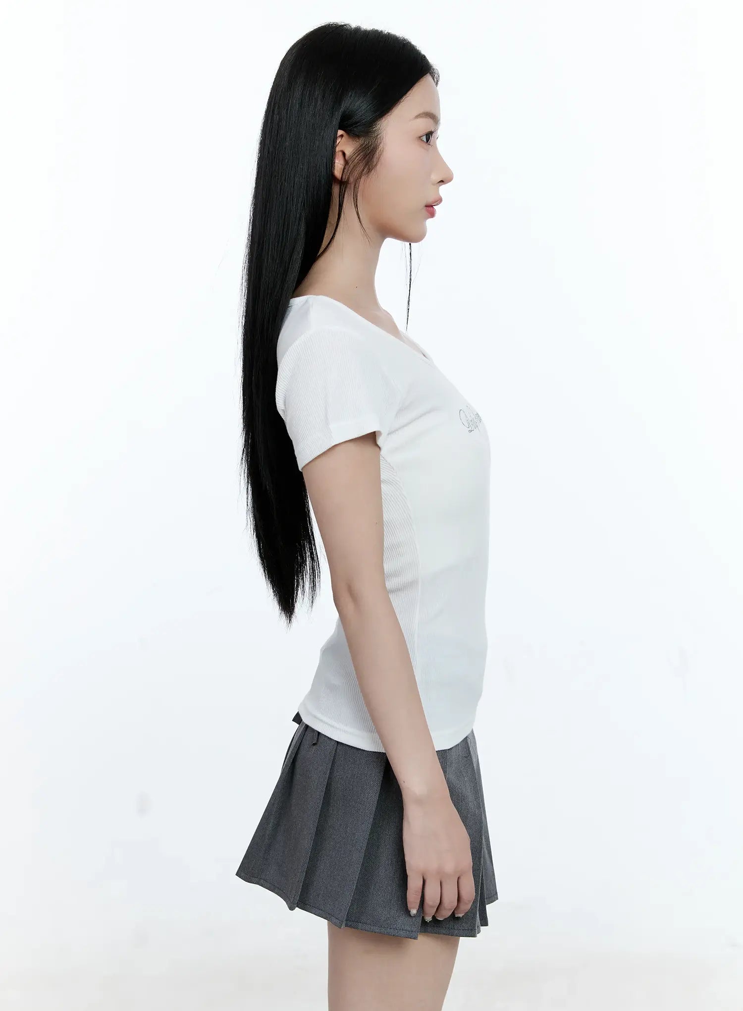 Ribbed Vanilla Graphic Tee CG511