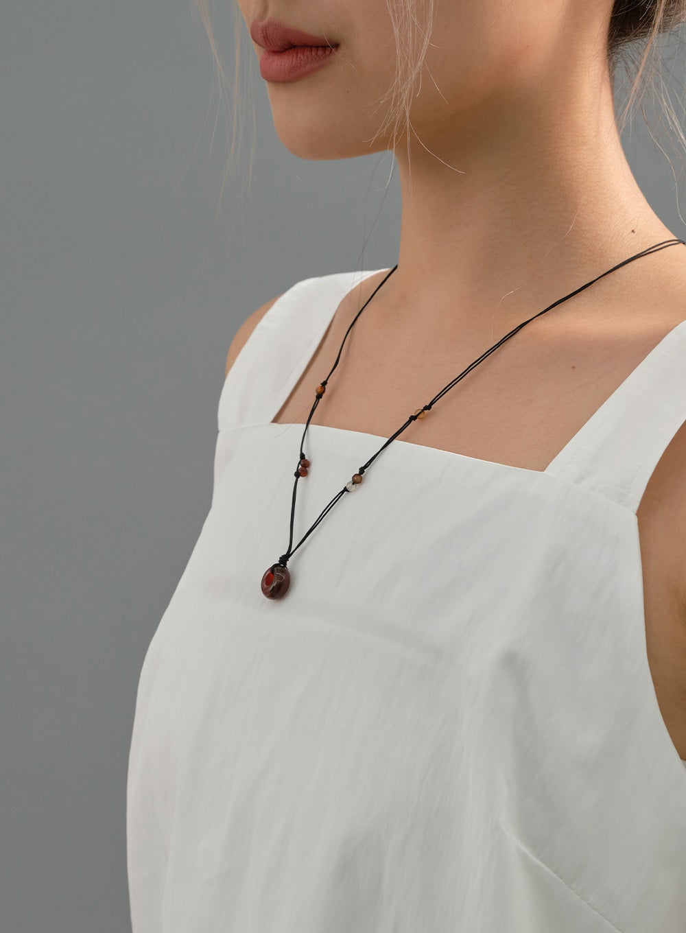 Beaded Gemstone Necklace CJ23