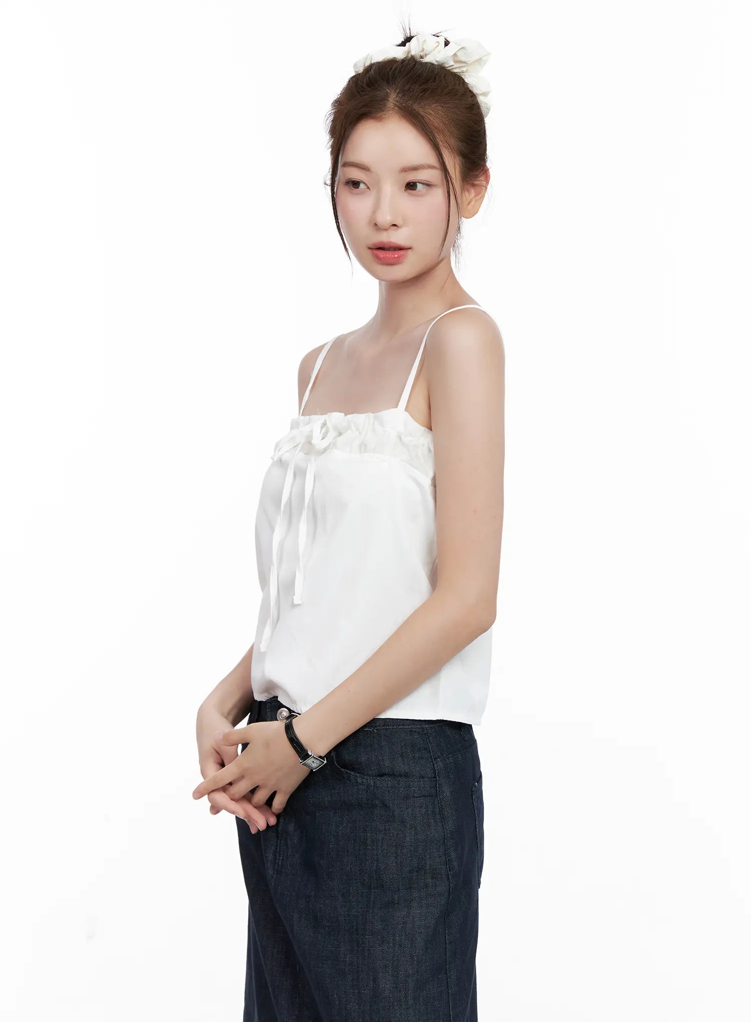 Ruffle-Trim Cami CL523