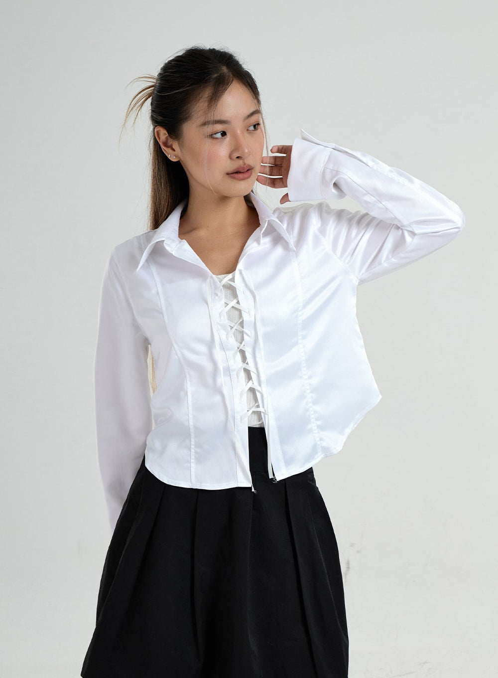 Cross String Blouse CO25