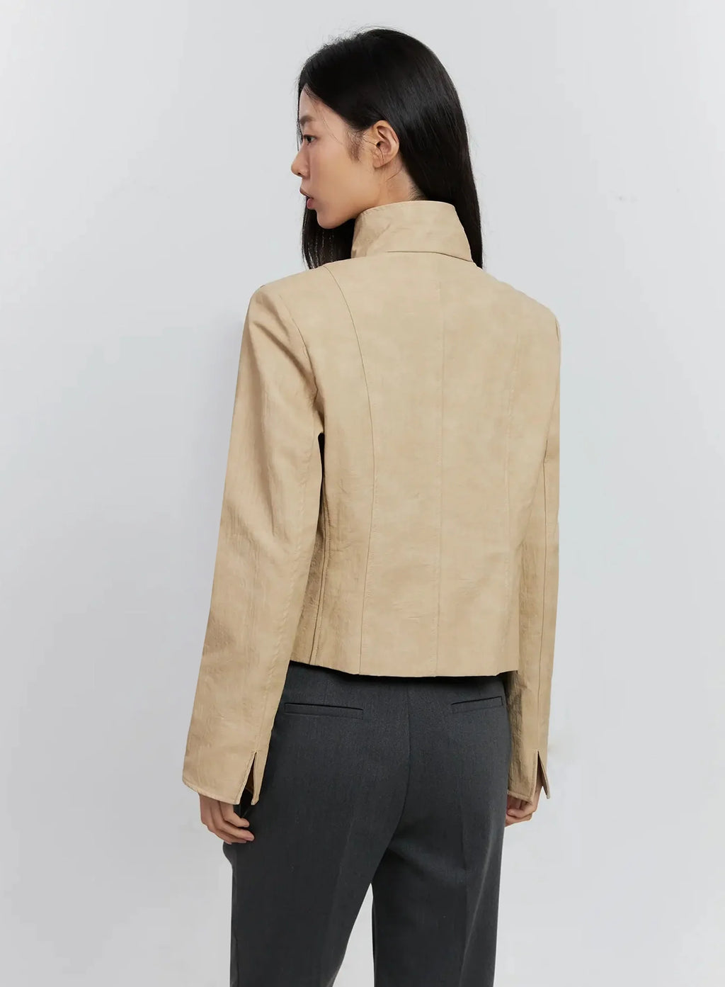 Biker Faux-Leather Jacket IS516