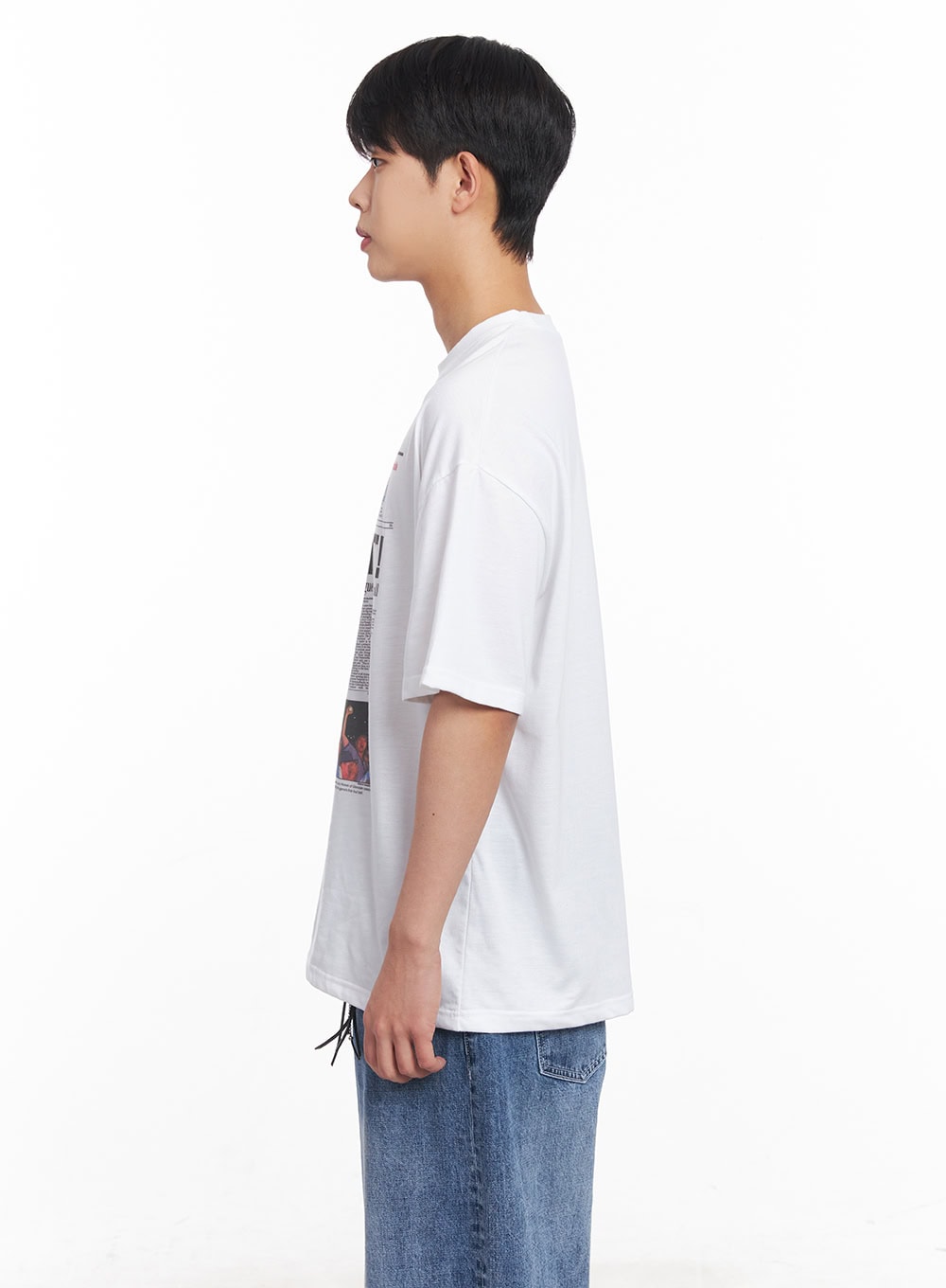 Men's Sport Graphic Oversized T-Shirt IY522