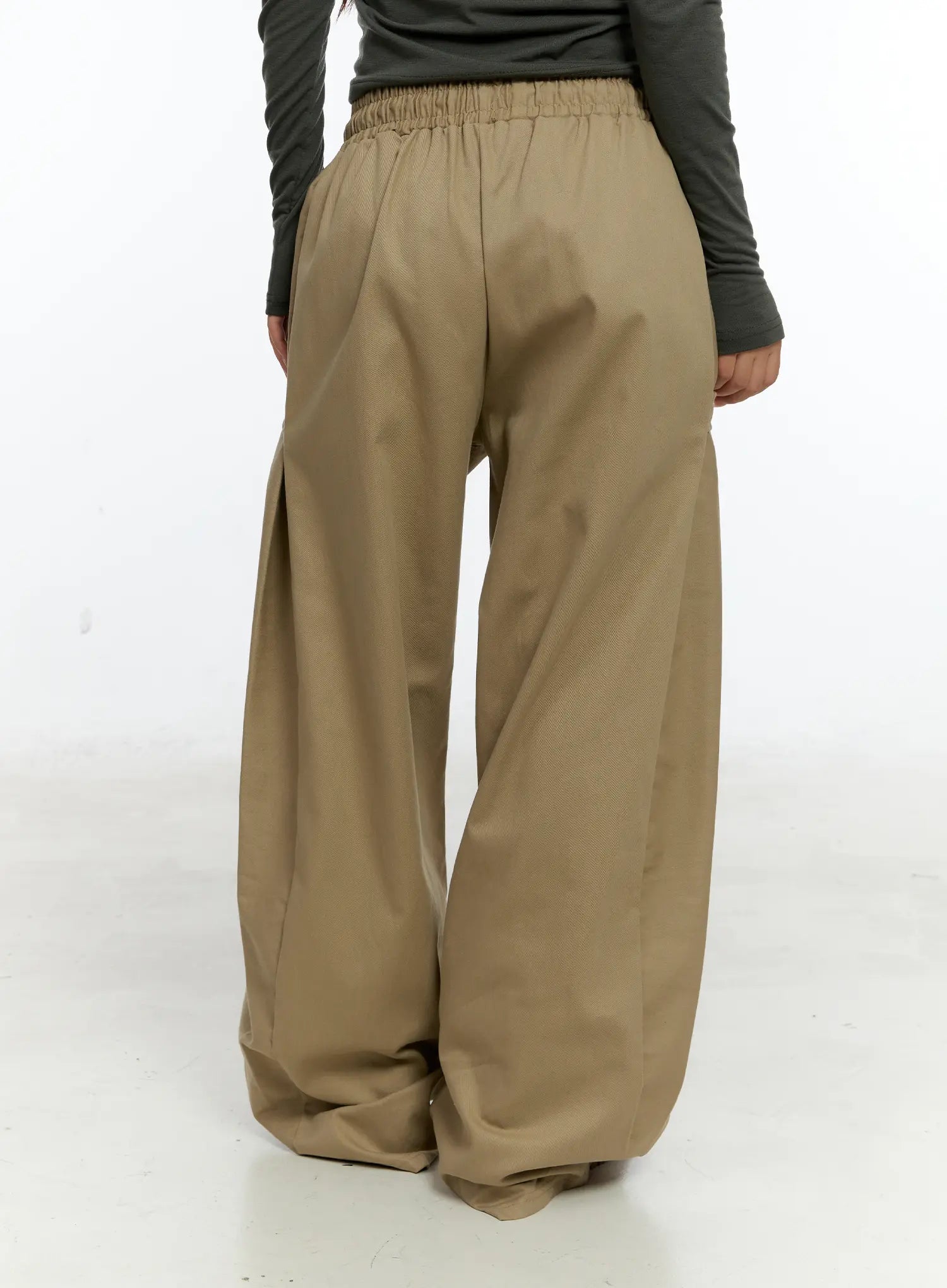 Side Button Wide Leg Pants CS517