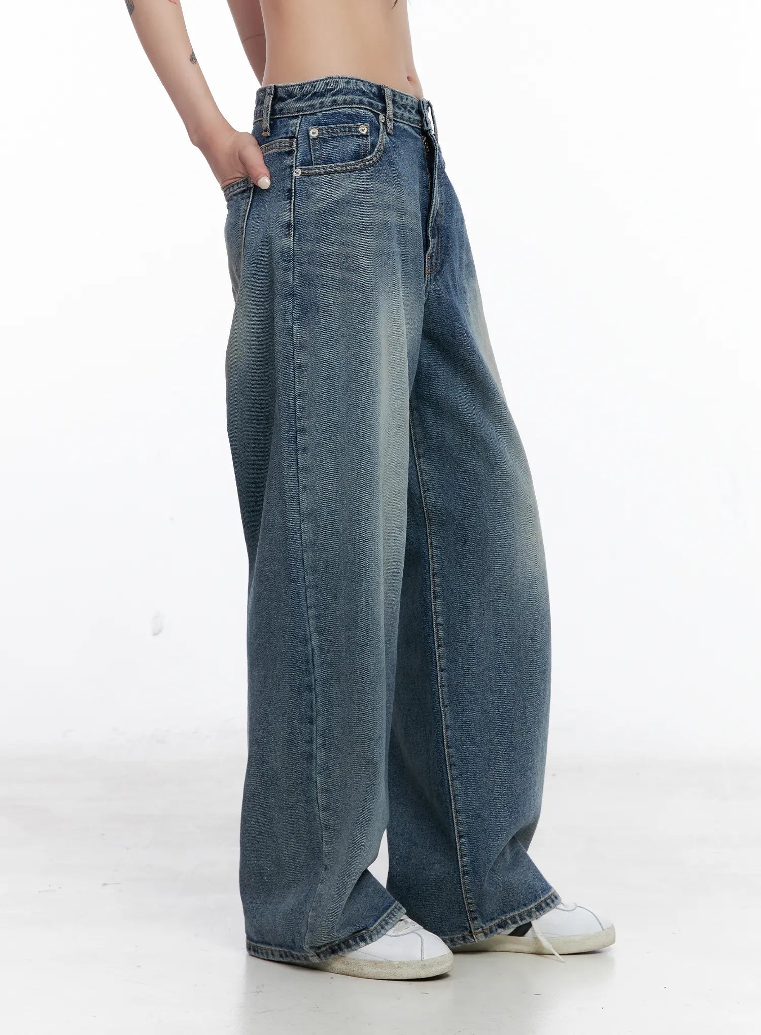 Joo Washed Wide Leg Jeans CS510
