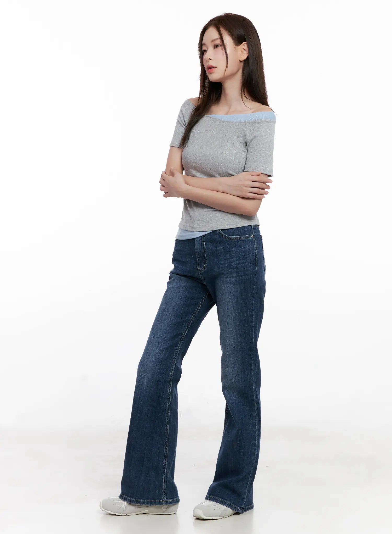 Solhee Classic Flare Denim Jeans CL524